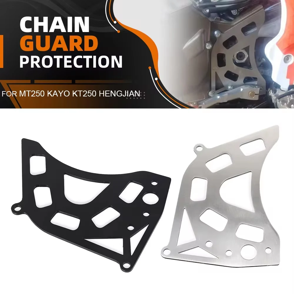 

Motorcycle Front Chain Sprocket Cover Protection For Loncin MT250 Kayo KT250 Hengjian 2 stroke DT230 Dirt bike Anti Crash Cover