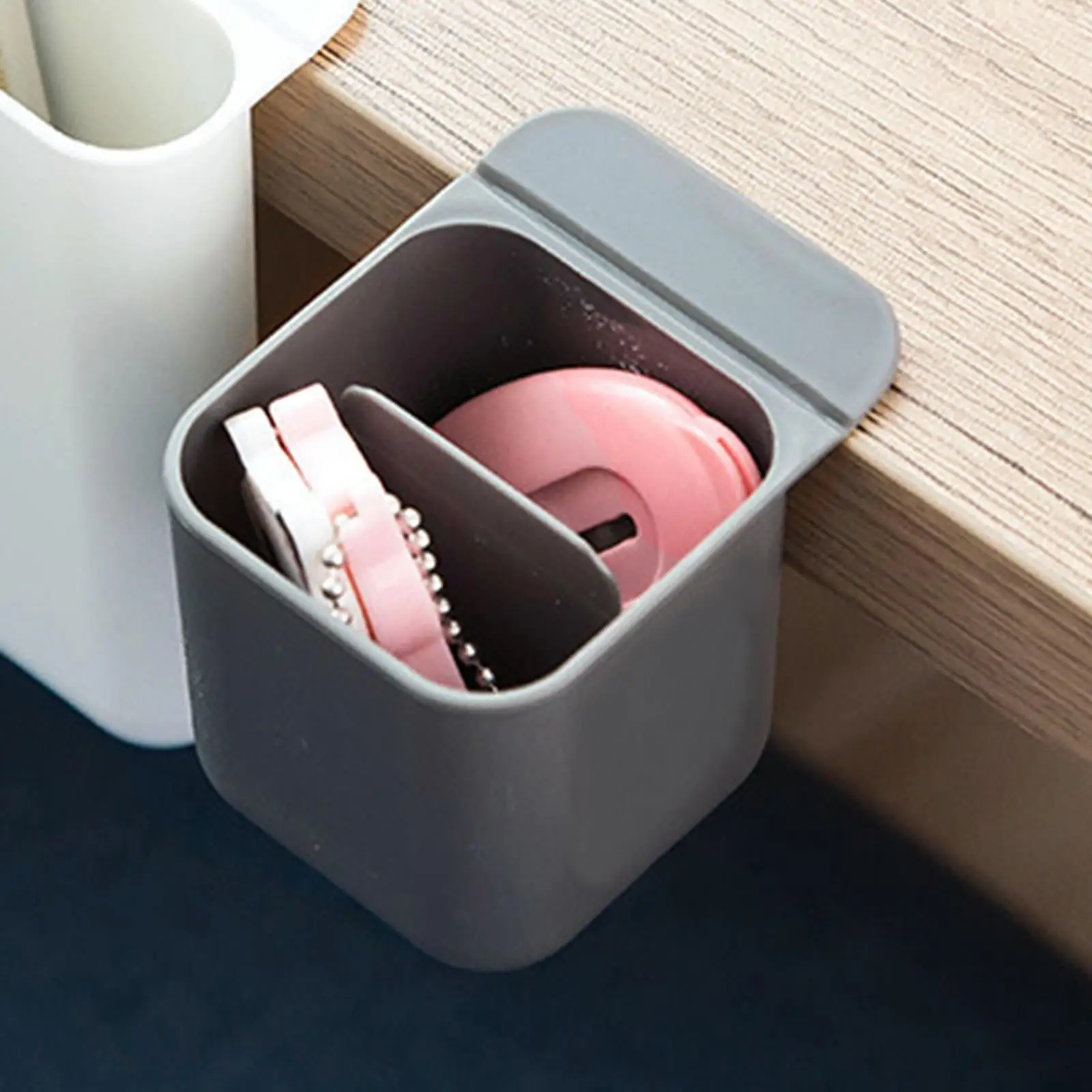 2-4pack Computer Monitor Pocket Pencil Holder Desktop Accessories Office