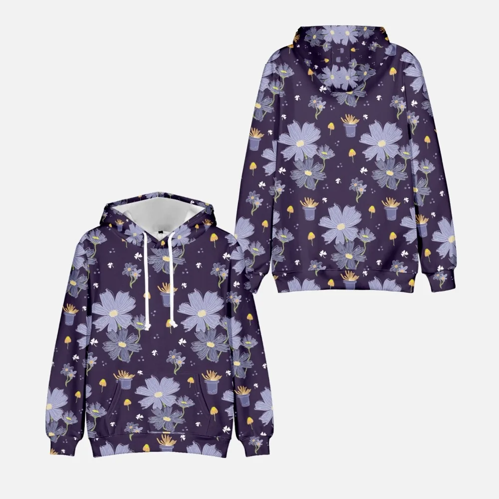 

flowers Men's hoodie Sweatshirt 3D cool digital printing creativity pattern sweatshirt jacket casual factory wholesale