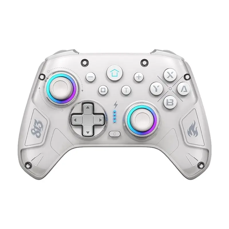 3CGRO-For Switch2 Wireless Game Controller Dual Motor Gyro Programmable Gamepad With RGB Light 9-Axis Gyroscope