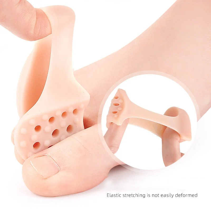 Forefoot Pad SEBS Thickened single-hole Toe Separator Used Day And Night For Bunion Big Toe Overlapping And Soft Toe Clamping