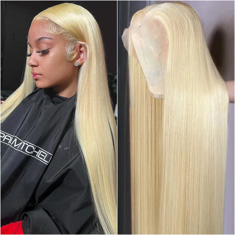 

30-40 дюймовый парик из натуральных волос, 613 блонд, 13x6 HD с прямым кружевным фронтом, плотность 220, окрашенный, прямой, 13x4 с кружевным фронтом, бразильские, предварительно пророщенные