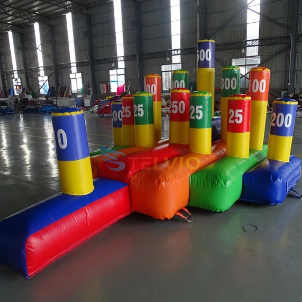 Gigantische Opblaasbare Ring Toss Carnaval Games Gigantische Sport Games Interactieve Springkussens Voor Kinderen En Volwassenen