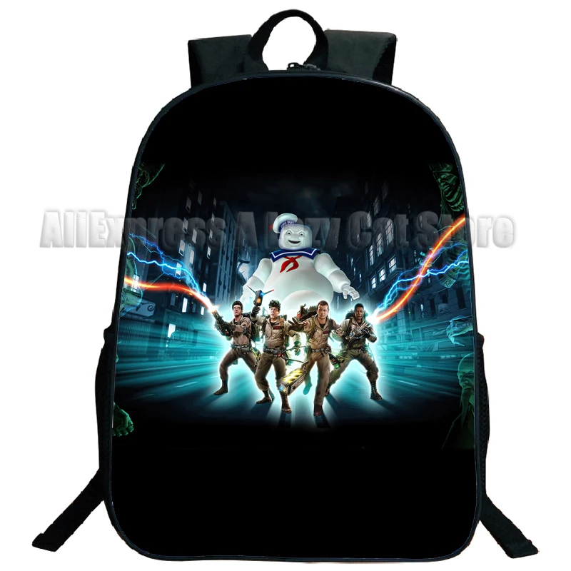 Ghost busters Afterlife Rucksack Grund-und Mittels chüler Schult asche Jungen Mädchen Anime Cartoon Schult asche Reiß verschluss Mochila