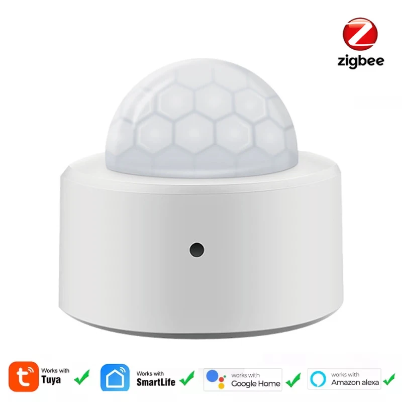 Tuya Zigbee Human Body Motion Sensor Wireless Smart Body Movement Mini PIR Motion Sensor Anti Theft Google Home Smart Life App