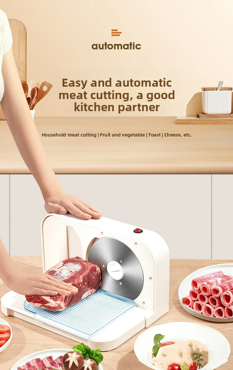 Professioneller Multifunktions-Lebensmittelschneider, Gemüse, Obst, Fleisch, Käse, Schneider mit Edelstahlklingen, rutschfeste Basis und Sicherheit – Detail 2