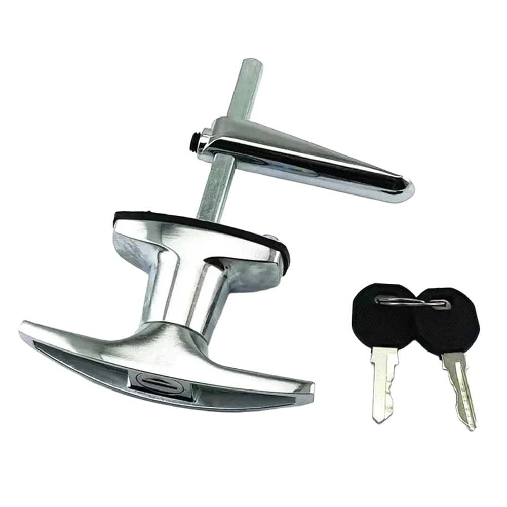 For Truck Camper Shell Locking T Handle Capturing Zinc Alloy Durability and Weather Resistance for Reliable Security