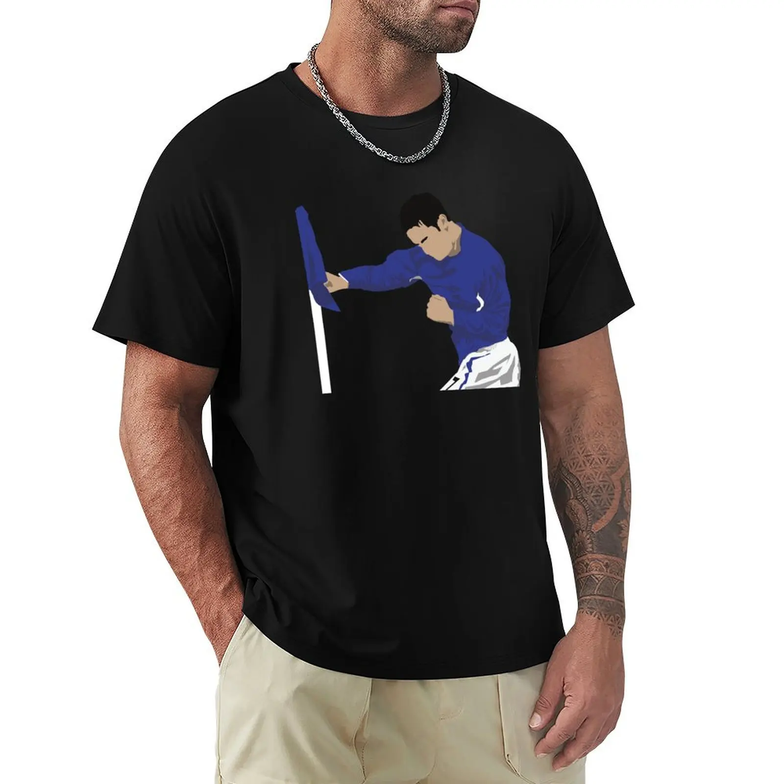 Tim Cahill Corner Flag Boxing Celebration T-Shirt Large Size Casual Tee Shirt