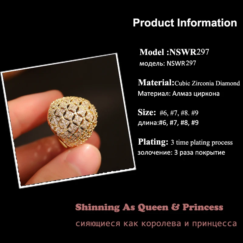 Vintage Gold Color Wedding Rings for Women Ethnic Noble Hollow Ring Decoration Engagement Luxury Jewelry Anillo