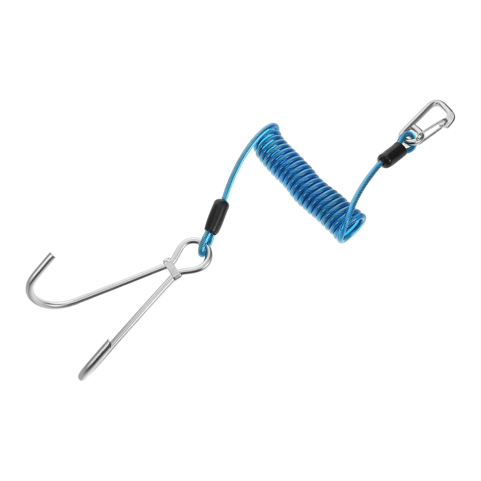 

Professional Diving Gear Stainless Steel Double Fishing Hooks With Safety Spring Rope Ideal For Activities