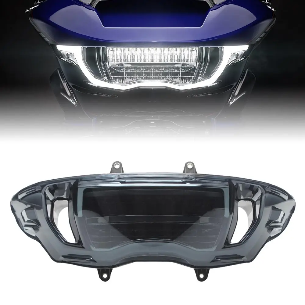 Motorcycle LED Front Headlight Assembly High Beam/Low Beam Accessories For Harley Touring Road Glide CVO ST FLTRXSTSE 2024 -2026