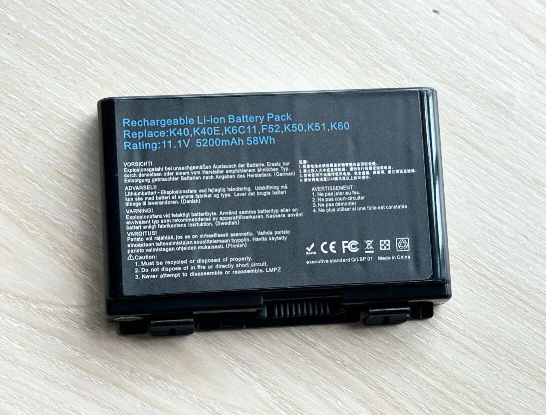 Laptop Battery A32-F82 For Asus F52 F82 K40 K40lJ K40lN K401J-E1 S K40E K50 K50ij K51 K60 K61 K6C11 K70 K70AS K70AS-X2A K7010