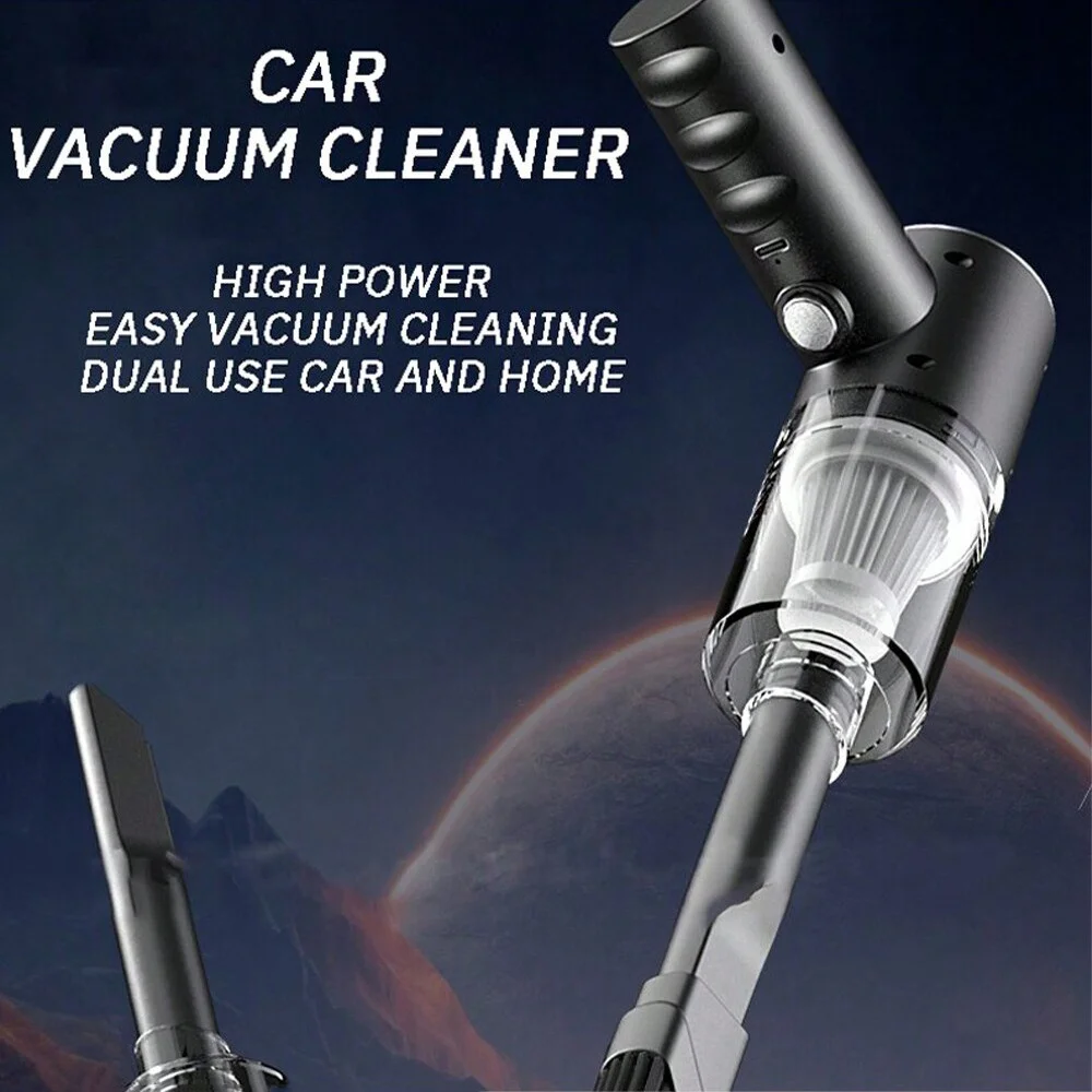 USB Charging Handheld Vacuum Cleaner, High Power Strong Suction Full Automatic Portable Mini Vacuum for Car, Home Daily Cleaning