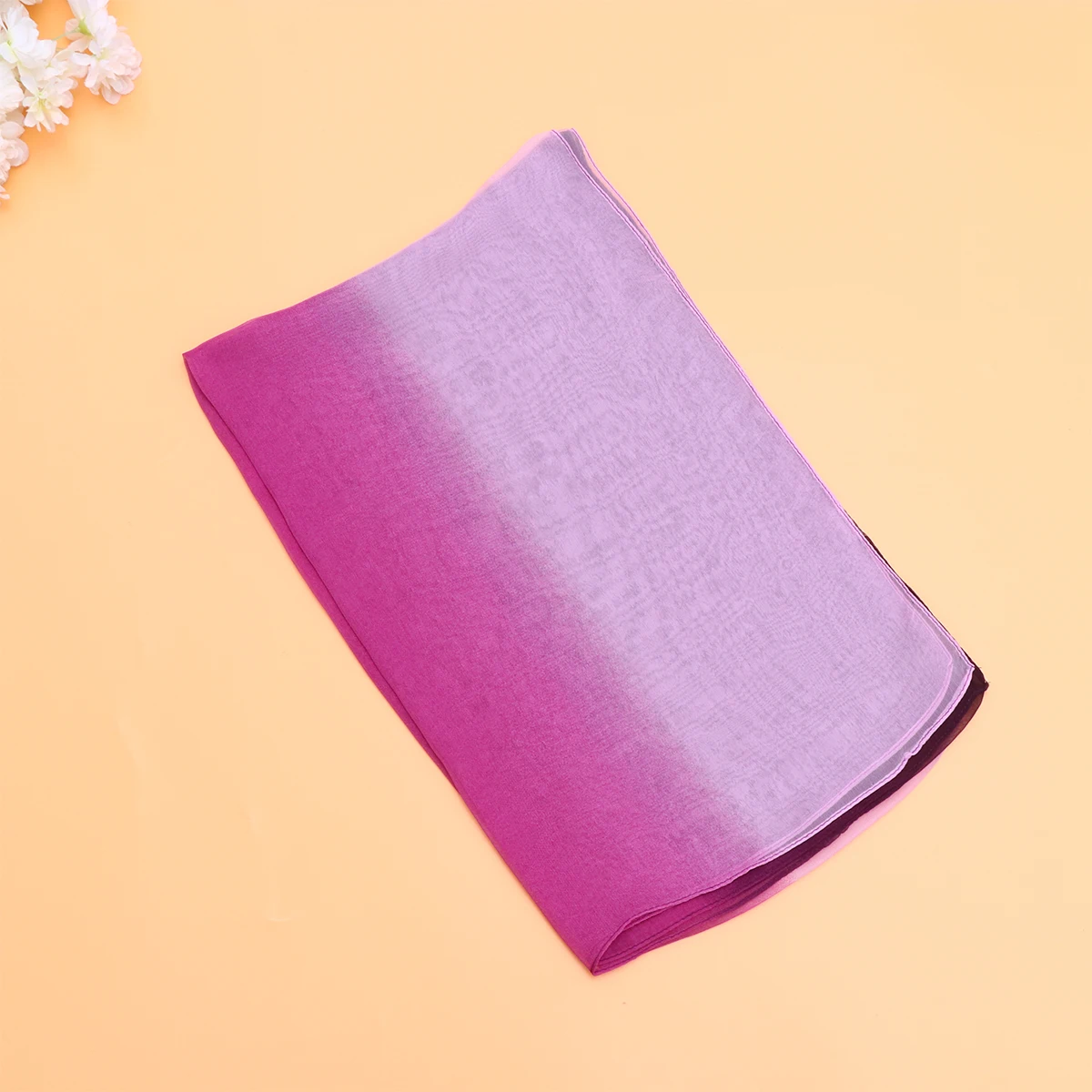 

1pc Gradient Scarf Elegant Muffler Stylish Cape Cappa Tippet Sunscreen Shawl Air Condition Shawl Purple Large Size Soft