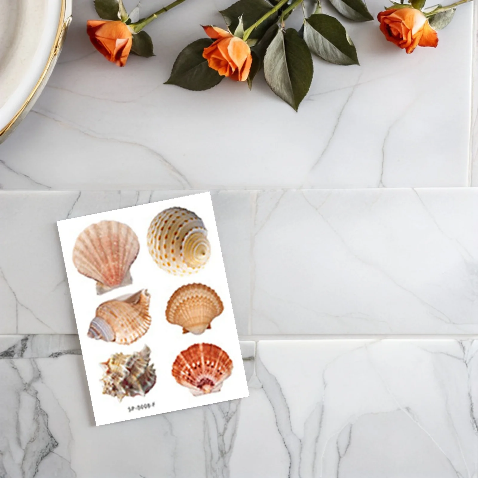 

Self-Adhesive Anti-Slip Bathtub Stickers Shell Pattern Waterproof Floor Decals For Bathroom Safety Kids Decor Bathtub