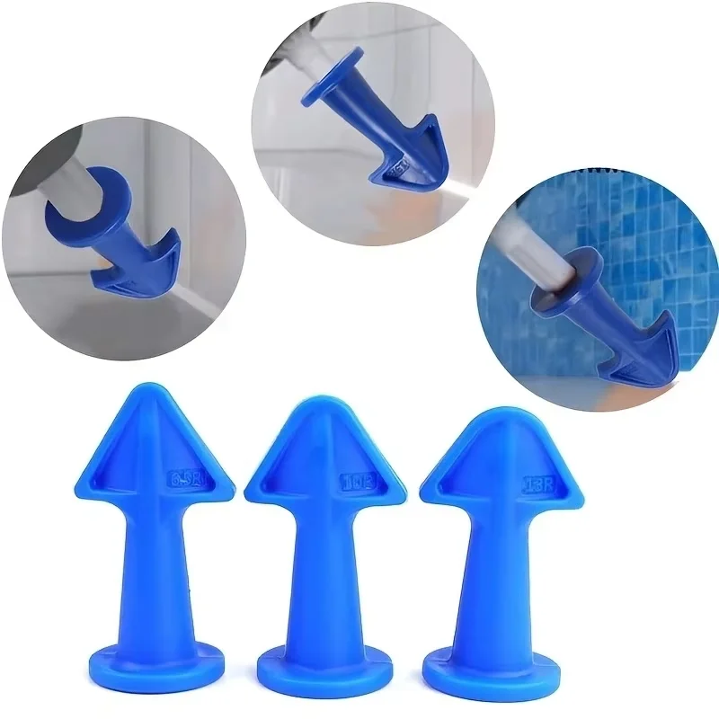 

Caulking Tool Set 3PCS Silicone Sealant Nozzle Applicators, Plastic Caulk Finishing Tools for Kitchen, Bathroom, Window