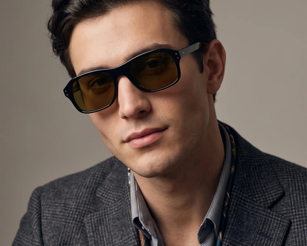 Platz Sonnenbrille für Männer Kingsman Sonnenbrille UV400 Schutz Polarisierte Anti-glare Auto Fahren Brille Nacht Guide Gläser – Detail 1