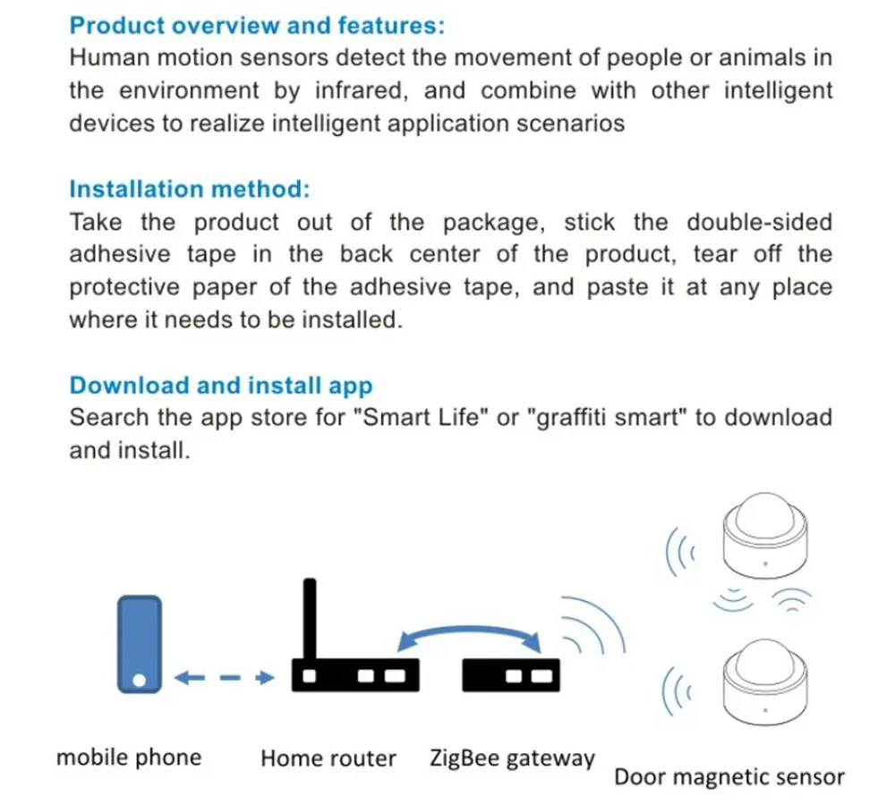 Tuya Zigbee Smart PIR Motion Sensor Infrarot Detektor mit Lux Erkennung Anti-diebstahl Alarm Sensor Drahtlose Sicherheit Schutz – Detail 18