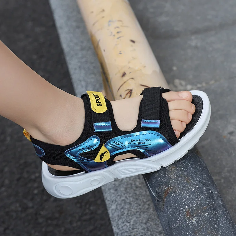 Children's Summer Sandals for Older Kids2026New model of the year: non-slip, wear-resistant, soft-soled Velcro sandals, waterpro