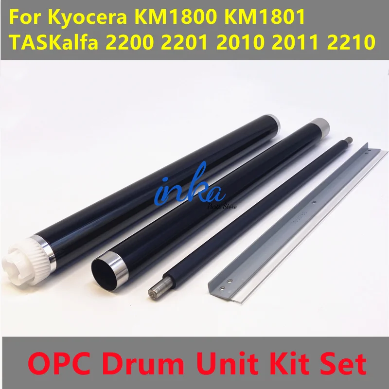 1Set KM1800 OPC Drum Unit Kit For Kyocera KM1800 KM1801 TASKalfa 2200 2201 2010 1800 1801 2211 2011 2210 Primary Charge Roller