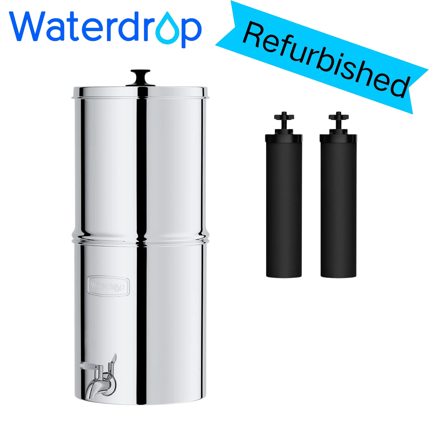 

Система фильтрации воды Waterdrop Gravity-fed, уменьшающая содержание свинца и до 99% хлора, серия King Tank, WD-TK-A (восстановленная)