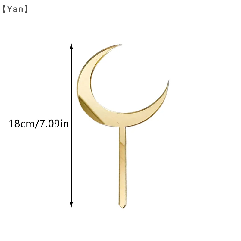1 Juego de adornos acrílicos de bienvenida al mundo, estrellas, Luna, pastel de cumpleaños, cola de sirena para fiesta de bebé, decoración de magdalenas, soporte para pastel