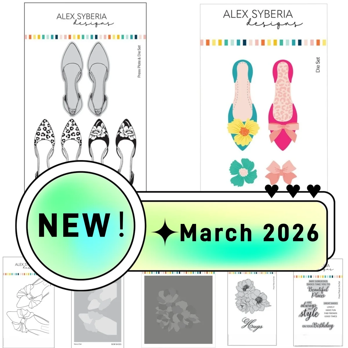 

Chic Shoes Fancy Shoes Bow Shoes Hugs In Bloom Metal Cutting Dies Stencil Hot Foil For DIY Decorating Scrapbook March 2026 New