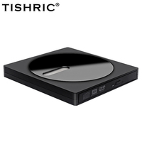 TISHRIC External DVD Driver Burner CD Player Reader USB 3.0 Cable Optical Drives CD DVD Drive For PC Laptop Desktop