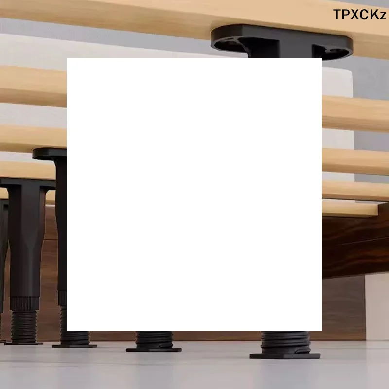 Accesorio doméstico ajustable telescópico de plástico, soporte de viga de cama práctico y duradero de alta calidad, pata de muebles reforzada