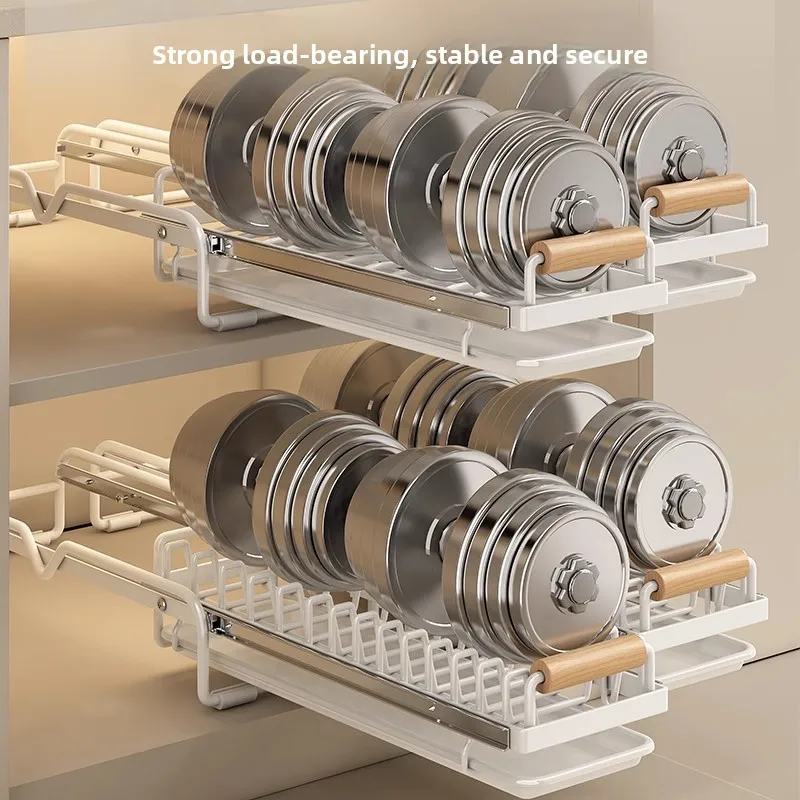 

Kitchen Cabinet Built-In Der Pull-Out Bowl Di Ra Cabinet Pull Basket Di Storage Draining elf Nordic Sle Metal