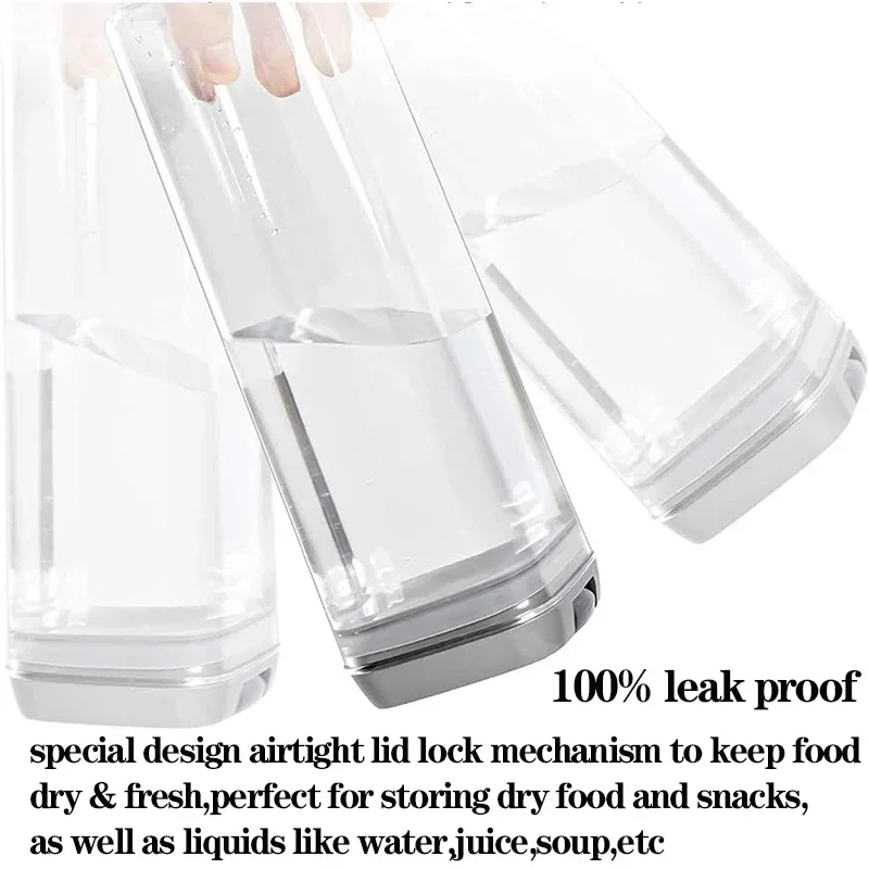 Plastic food storage container airtight tank moisture-proof and insect-proof storage bottle kitchen refrigerator storage jar