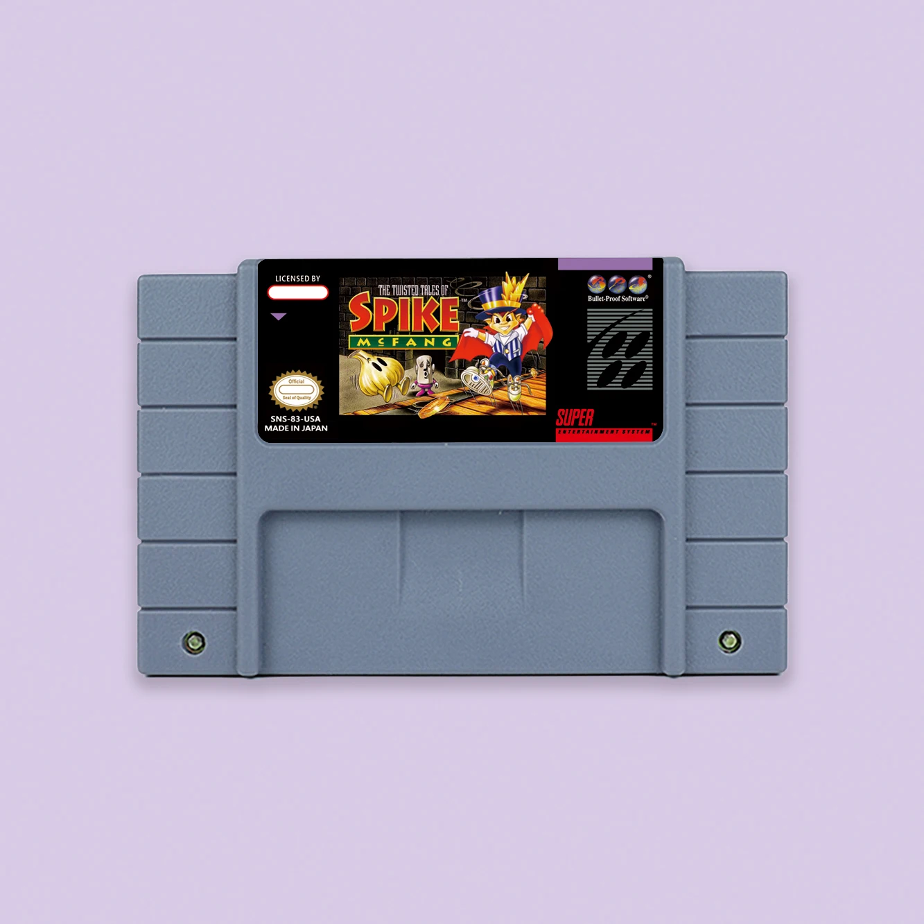 The Twisted Tales of Spike McFang RPG game for SNES 16 bit USA NTSC or EUR PAL Video Game Consoles Cartridge