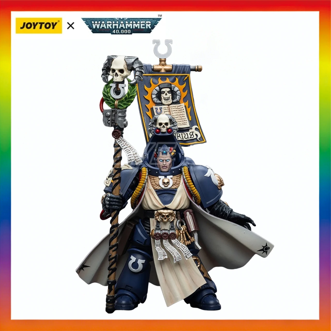 

В наличии оригинальная экшн-фигурка JOYTOY Warhammer 40K Ultramarines Chief Librarian Tigurius 1/18, модель игрушки в подарок