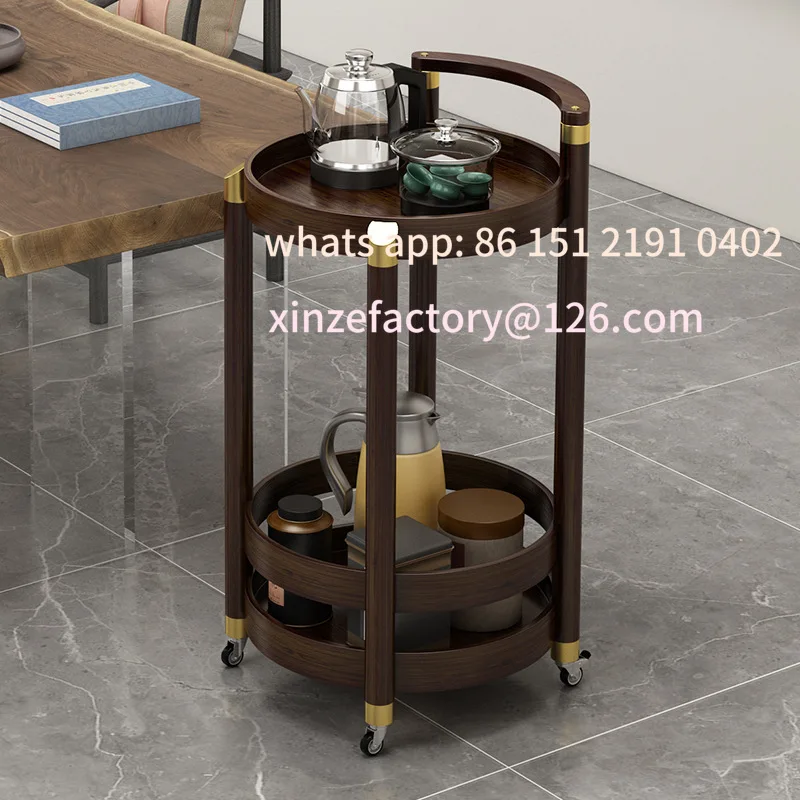 

Customizable mobile chess and card room corner table, playing cards, tea cup and tea rack next to the mahjong machine