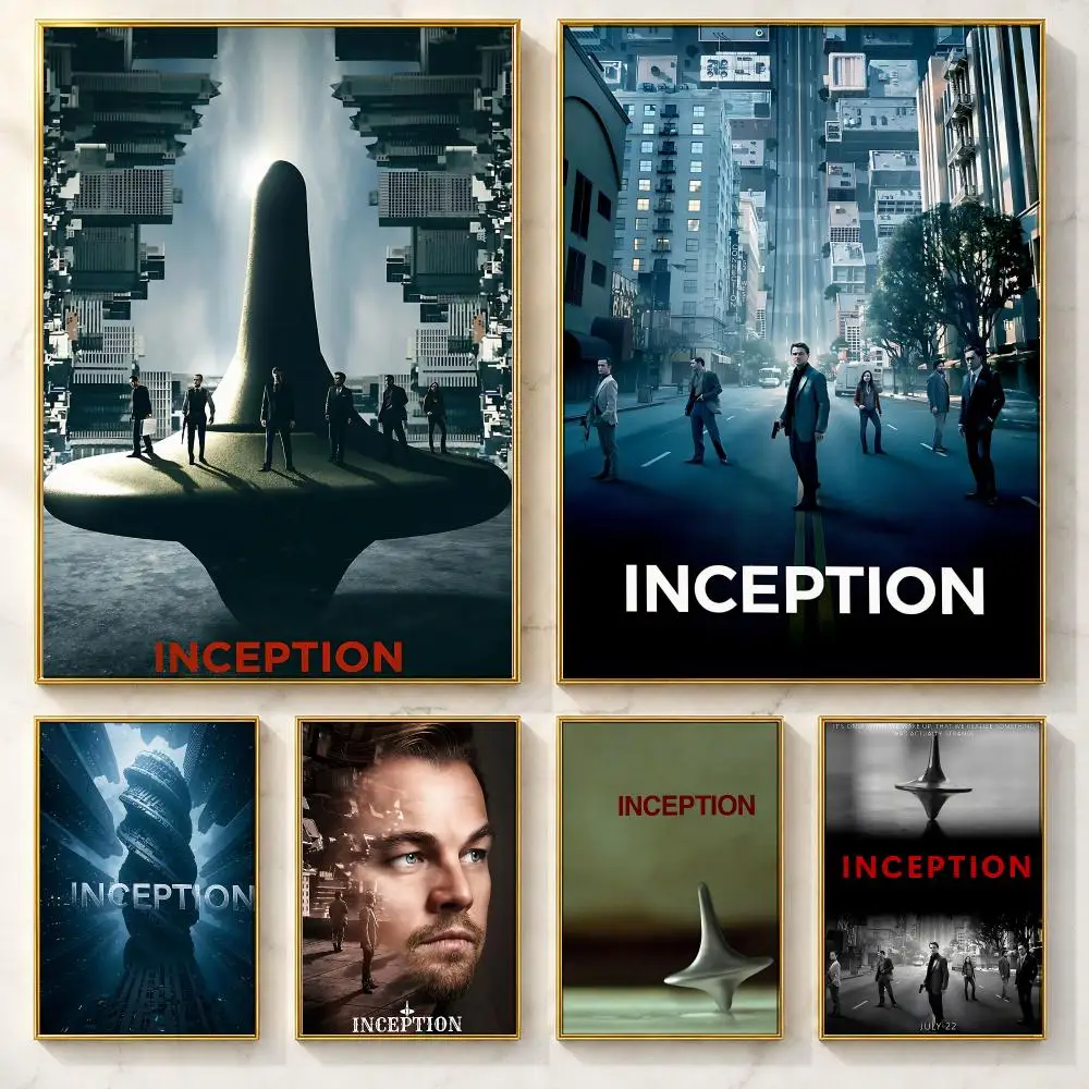 Best-selling Movie I-InceptionS Poster Self-adhesive Art Poster Decoracion Painting Wall Art White Kraft Paper Home Decor