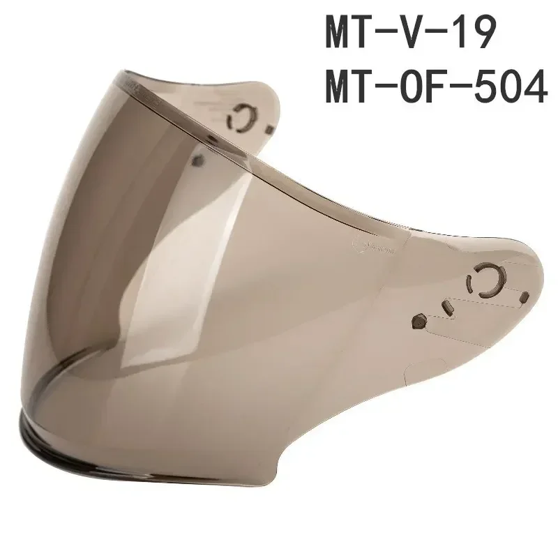 Für MT-V-19 Helmlinse Motorrad Integralhelm Visierlinse Anti-UV-Beschichtungslinse für MT THUNDER 3 SV JET Helm, 5 Farben