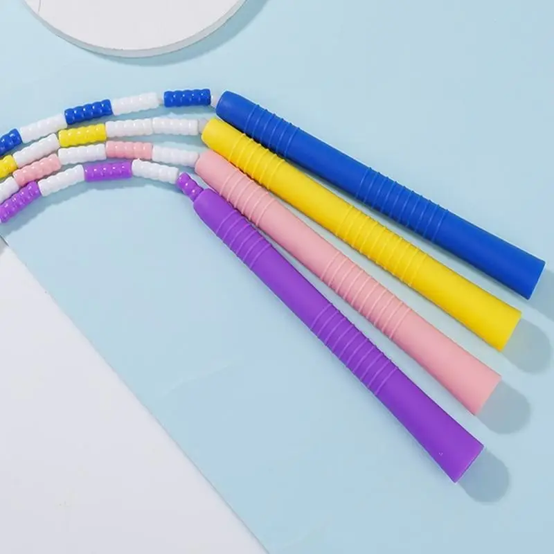 652F Youth Fitness Beads Jump Rope Durability Handle Slip Resistant Kids Rope