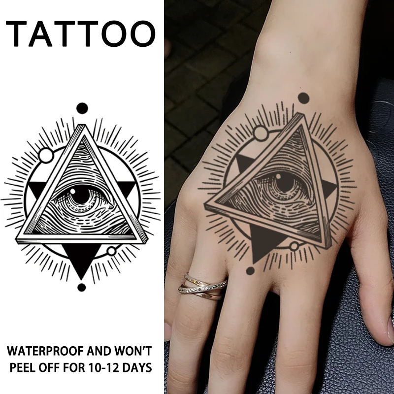 1Pc Eye of God Waterproof Temporary Tattoo Stickers, Long-lasting Waterproof for One to Two Weeks, Suitable for Plam, Arm, Leg.