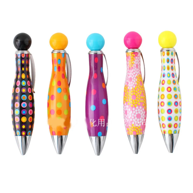 Short Mini Bowling Ball Student Six-Color Mixed Twist Ballpoint Pen