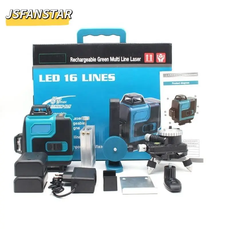 

ATVProfessional Cross Line Green 16 4d Adjustable Combination Laser Level Set Remote Control for Outdoor