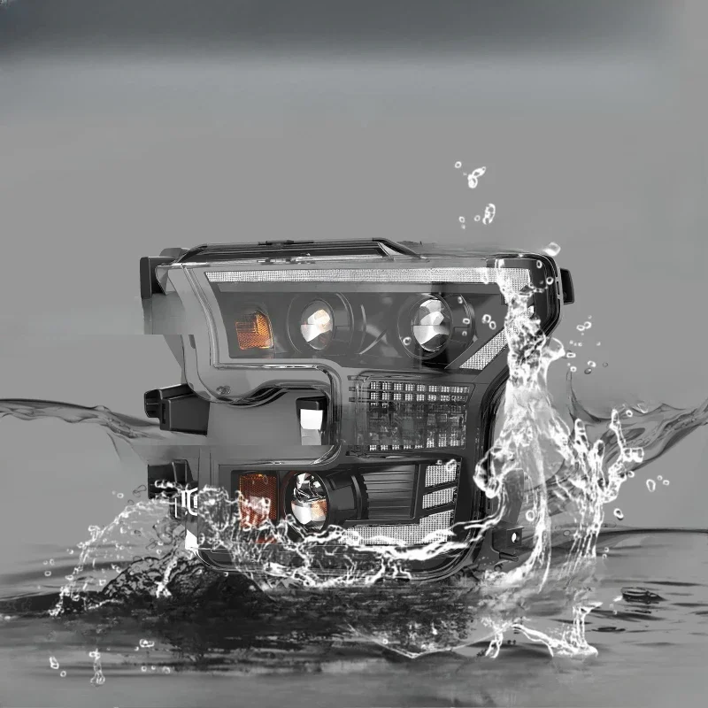 

For Ford pickup F150 15-17 years LED headlight assembly with near and far light DRL