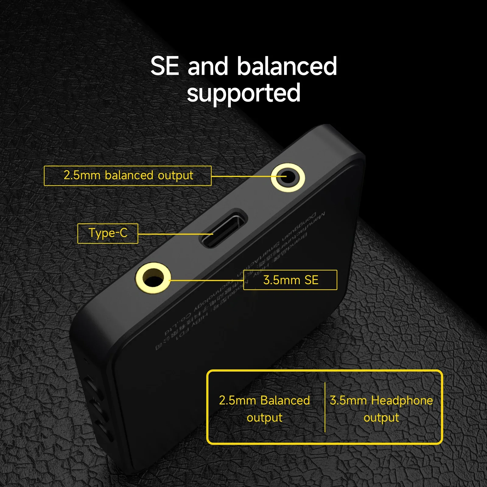 HiBy FD1 Тип C USB ЦАП Усилитель для наушников декодер HiFi аудио DSD128 MQA для музыкального плеер MP3 Win10 Android iOS Mac Звуковая карта