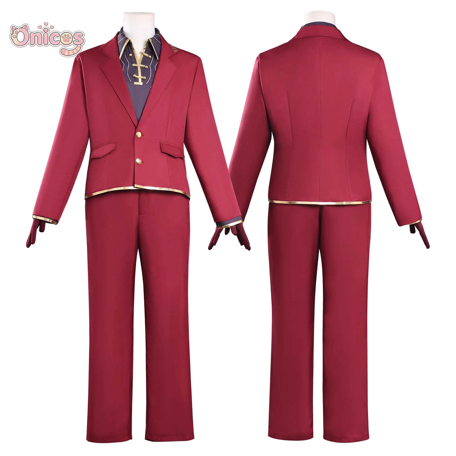 

Limbus Company Lei Heng Game Suit Gorgeous Handsome Uniform Cosplay Costume Halloween Party Role Play Outfit Onicos
