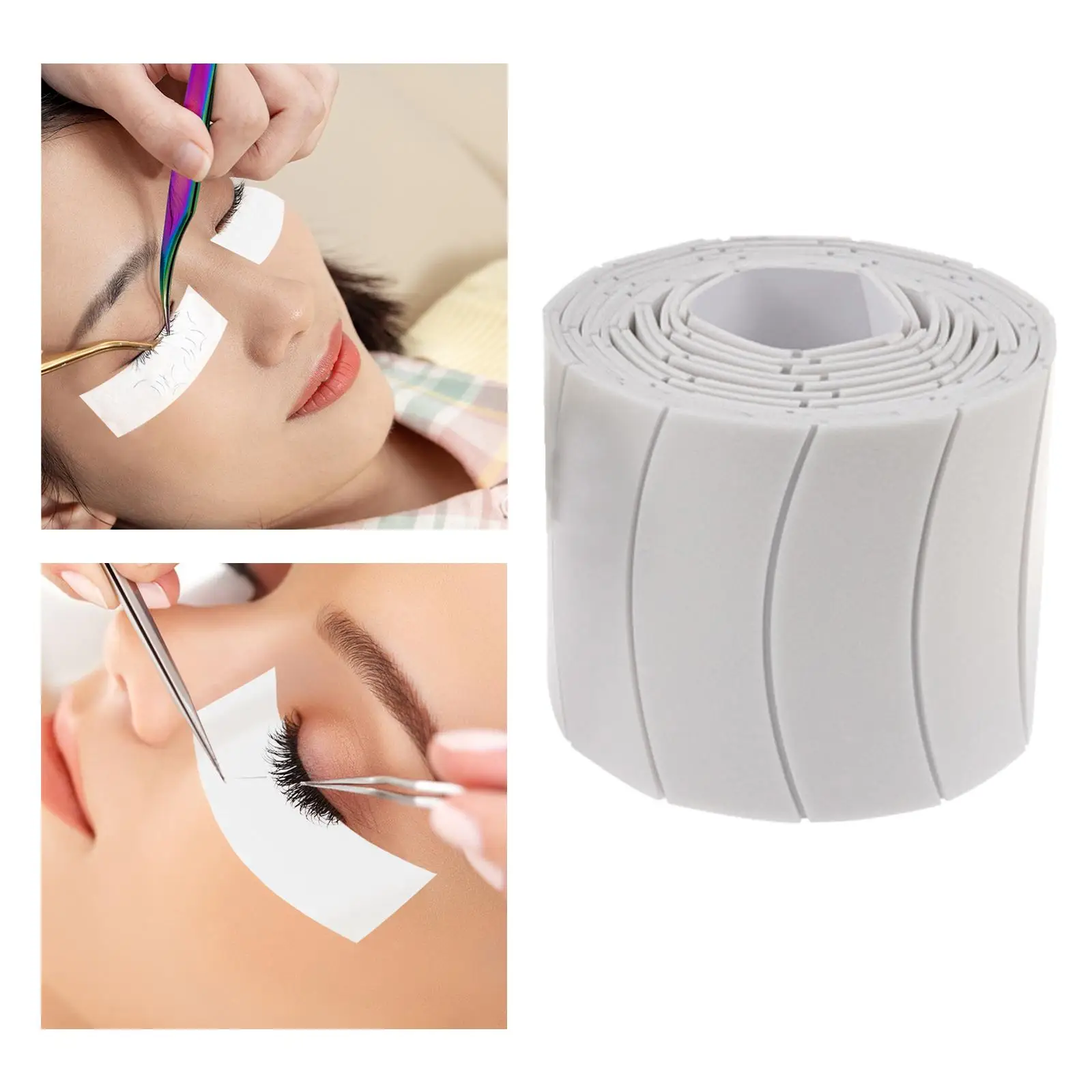 Coussinets pour les yeux prédécoupés, 110 pièces, autocollants sous les yeux imperméables pour le coiffage des cils et amélioration professionnelle