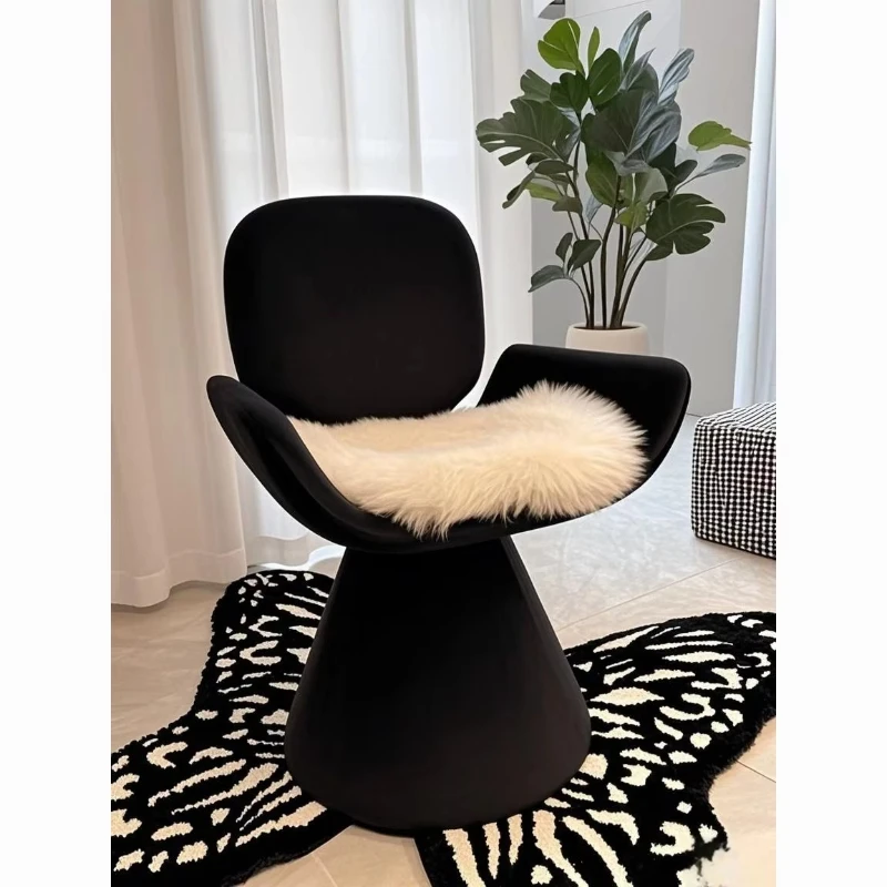 

Simple luxury swivel chair, bedroom dressing room, living room bench