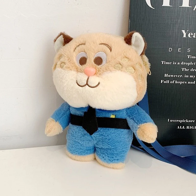 ディズニー ズートピア ぬいぐるみ 23cm ニック・ワイルド ジュディス・ラーヴァーン・ホップス かわいい人形 クロスボディで着用可能 クリスマスや誕生日のギフトに