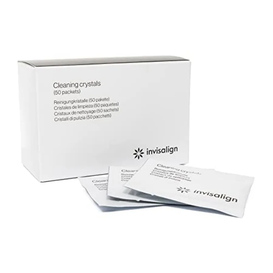 

Кристаллы для чистки INVISALIGN для прозрачных элайнеров и ретейнеров, 50 пакетиков