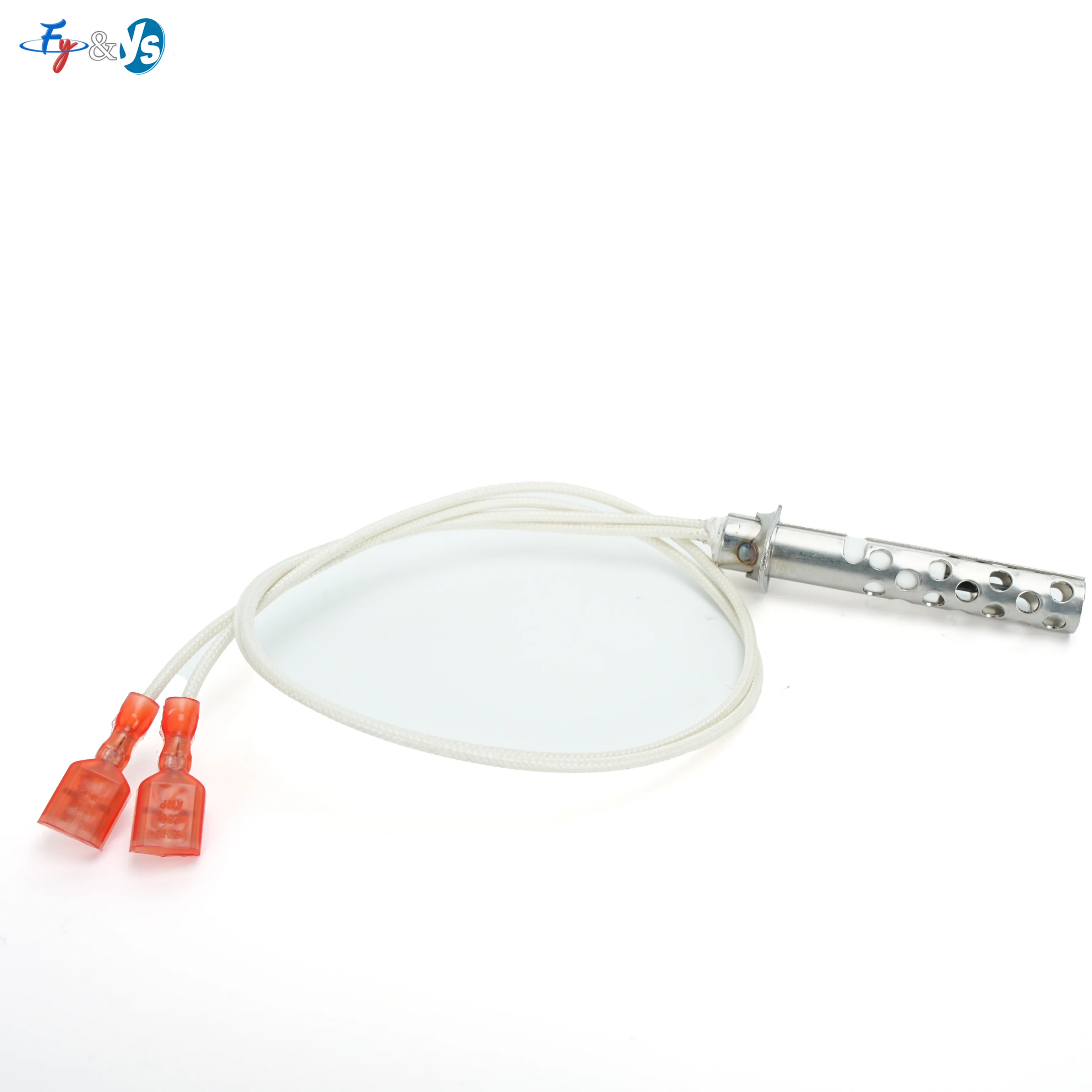 Pellet Stove Igniter Replacement, SS Hot Rod Ignition Element with Red Quick Connect Terminals, for Wood Pellet Burner
