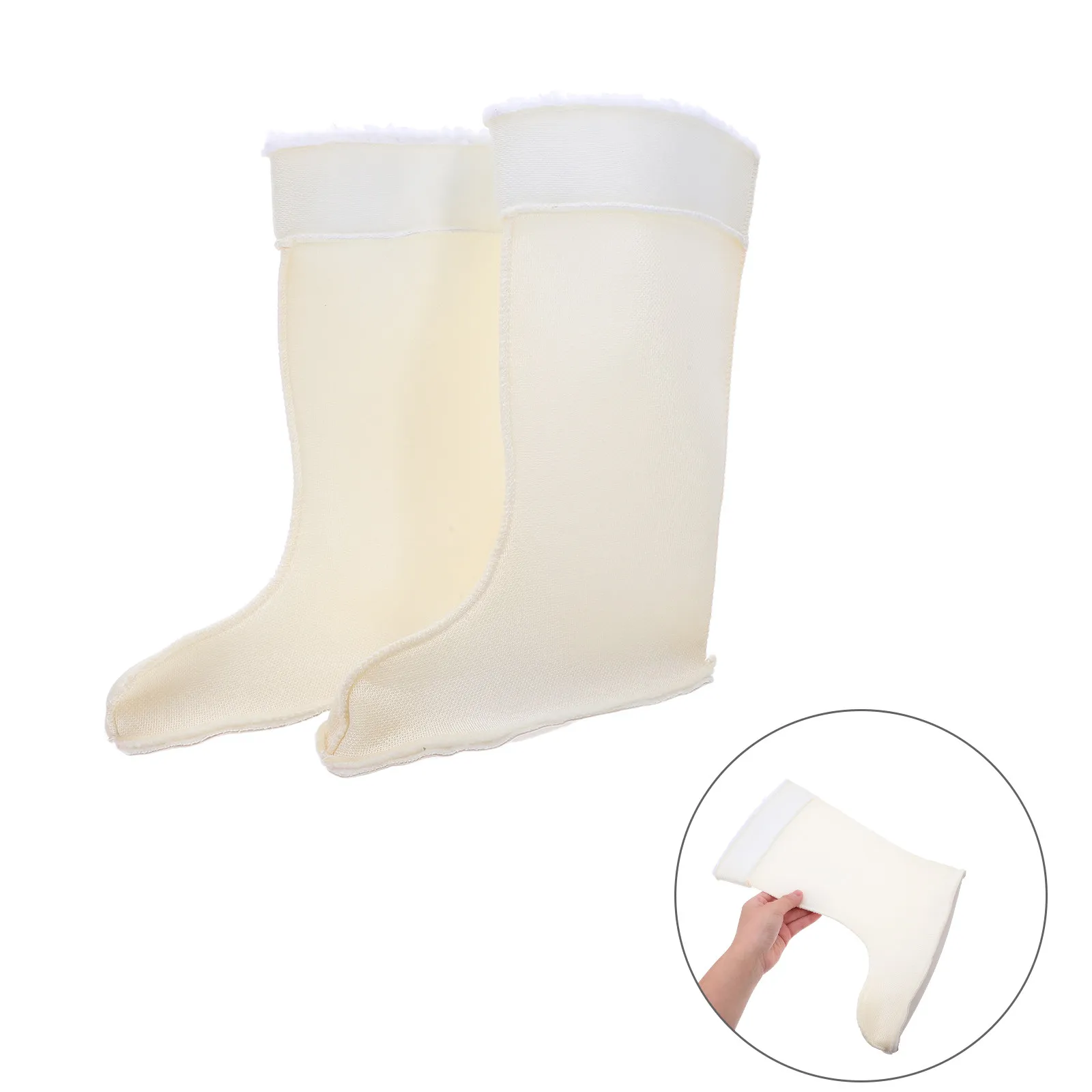 Boot Liner for Women Insulated Liners Comfortable White Hunter Short Socks Inserts