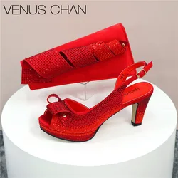 Excellent New Design Two Ways To Wear Fashion Shoes And Shoulder Bags High-Heeled Shoes And The Same Style Envelope Bag